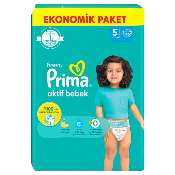 Prima Aktif Bebek Eko Paketi 5 Numara 46 Adet