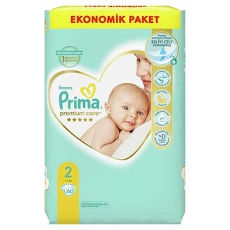 Prima Premium Care Eko 2 Beden Bebek Bezi 60 Adet