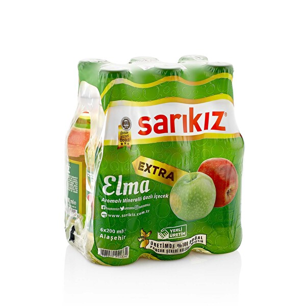 Sarıkız Ekstra Elma 6x200 Ml