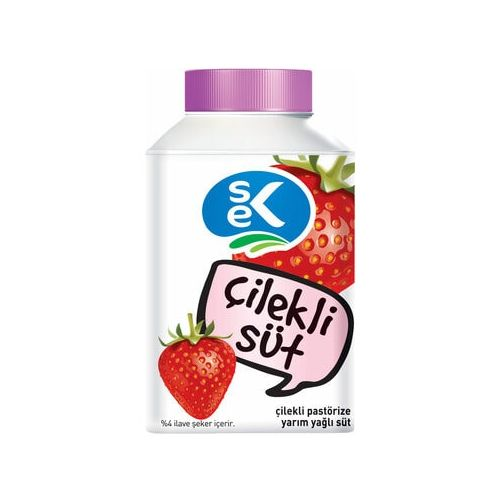 Sek Pastörize Çilekli Süt 200 Ml