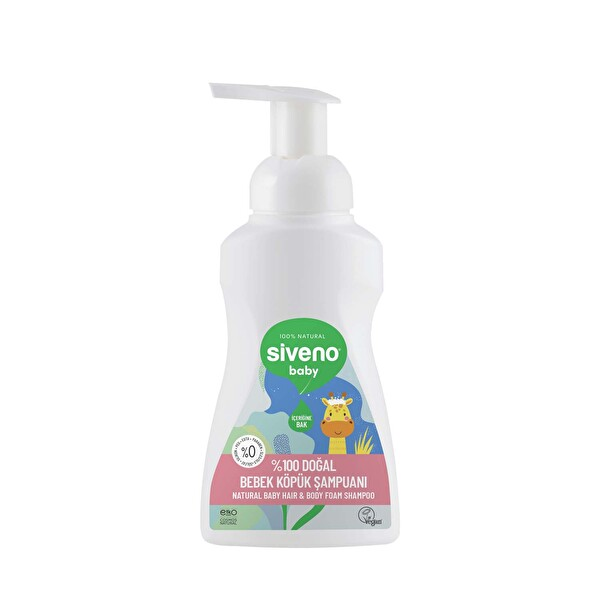 Siveno %100 Doğal Bebek Köpük Şampuan 250 Ml