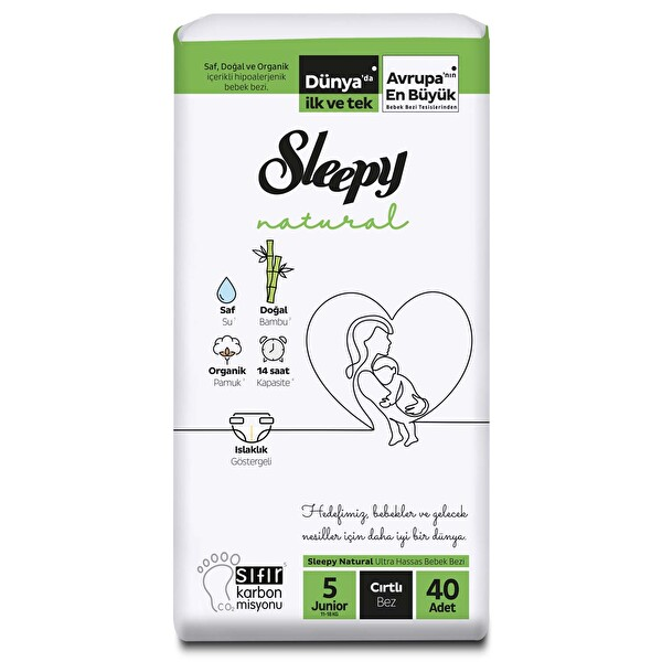 Sleepy Natural 2li Jumbo Junior 5 Numara 40 Adet