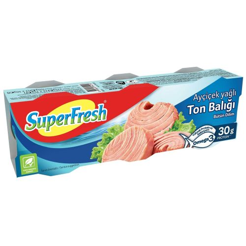 Superfresh Ayçiçek Yağlı Ton Balığı 3*75 G