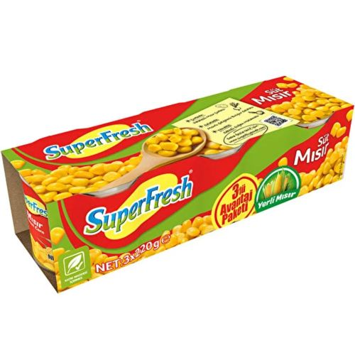 Süperfresh Konserve Mısır 3x200 Gr