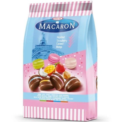 Tayaş Macaron Karışık Dikey Poşet 500 Gr