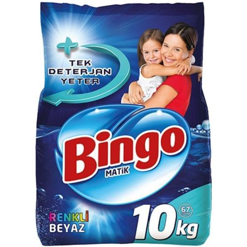 Toz Det. Beyaz&renkli 10 Kg Bingo
