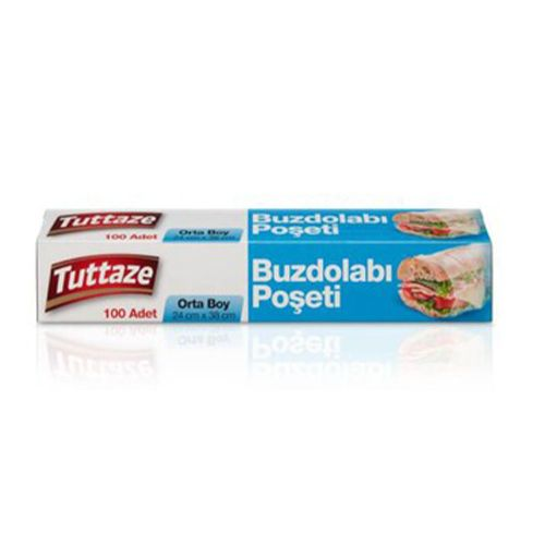 Tuttaze Buzdolabı Poşeti Orta Boy 100'lü