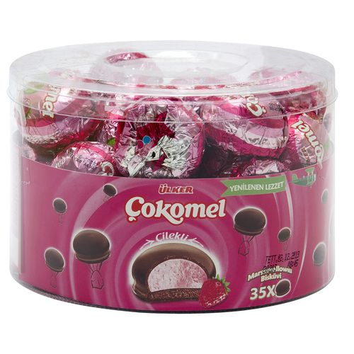 Ülker Çokomel Çilekli Marshmallowlu Bisküvi 420 Gr