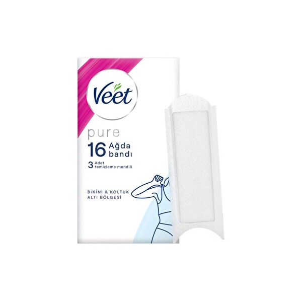Veet Pure Ağda Bandı Bikini&Koltuk Altı 16lı
