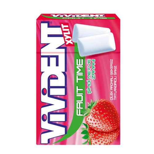 Vivident Sakız Draje Çilek Aromalı 22 Gr