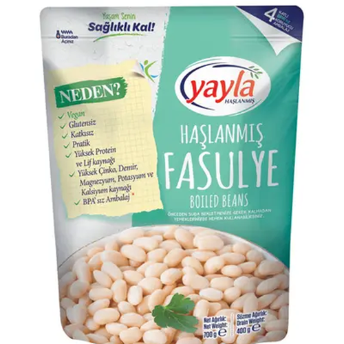 Yayla Haşlanmış Fasulye 700 Gr