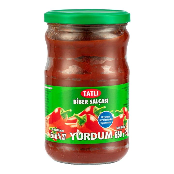 Yurdum Acı Biber Salçası 650 Gr