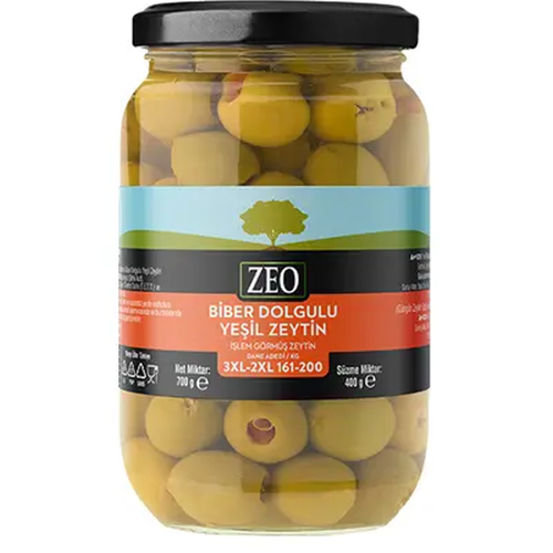 Zeo Zeytin Yeşil Biberli 3XL-2XL 400 Gr
